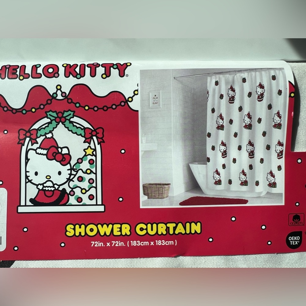 Hello Kitty Christmas Shower Curtain